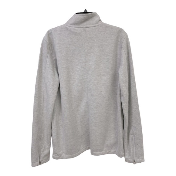 Civil Society Grey Cotton Knit Track Full Zip Jack size L - Picture 3 of 10